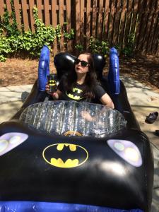 Check out my sweet Batmobilepool. 